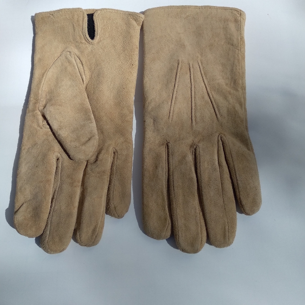 Sued gloves tan size L / XL
